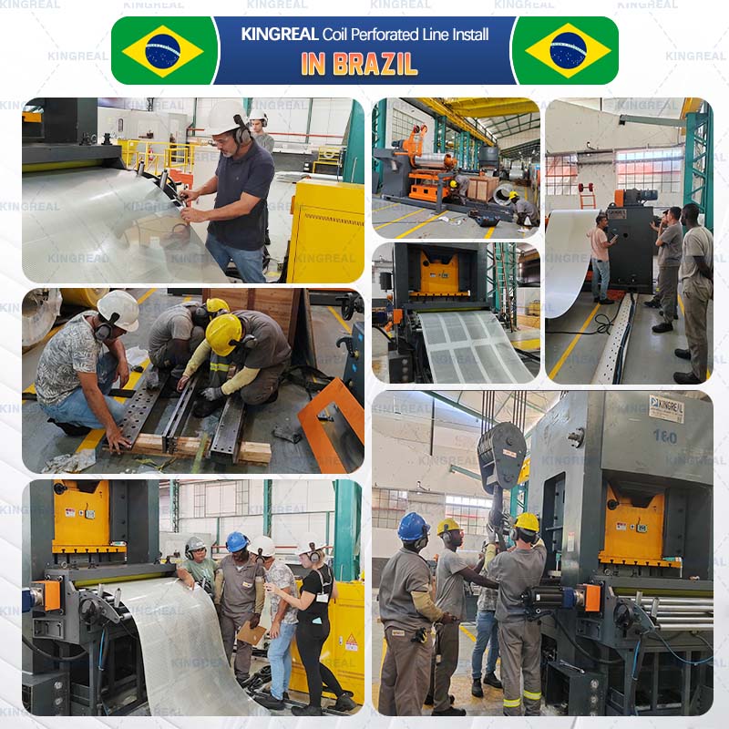 Carcasă de instalare KINGREAL: Linie de perforare a bobinei în Brazilia