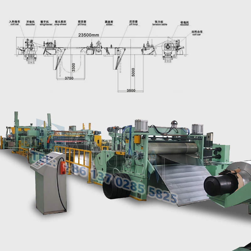 Mașină de tăiat bobine de oțel de mare viteză