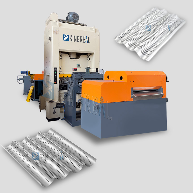 Mașină de găurit perforată cu tavă de baghete din metal