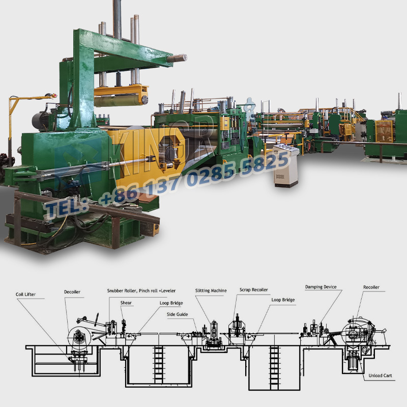 Mașină de tăiat bobine din oțel inoxidabil